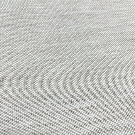 Pure Linen Melange Tan Off-White Fabric