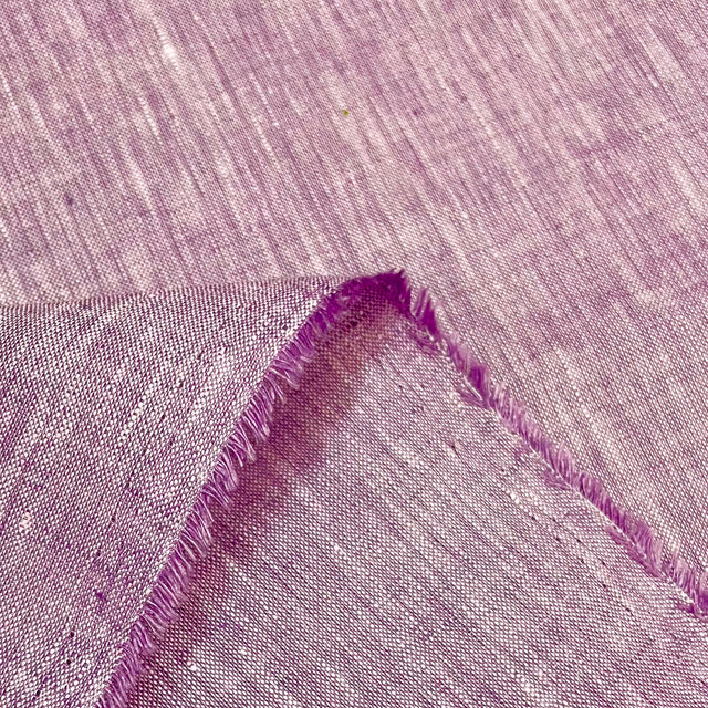 Pure Linen 2-Tone Mélange Purple Ivory