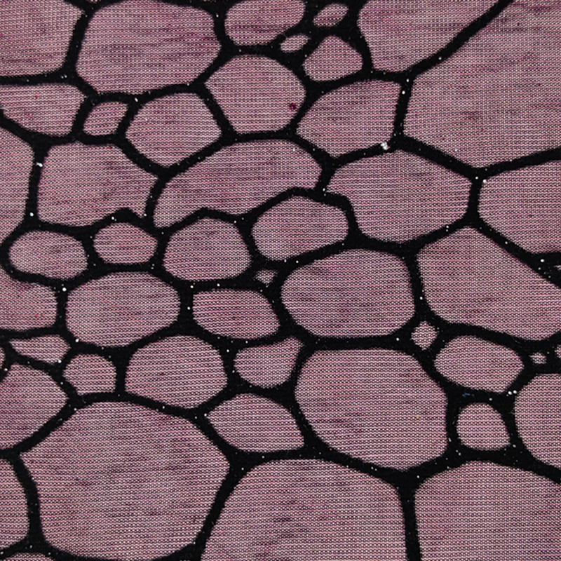 1 Yard 2 Tone Red/Black Metallic Swing Knit 58/60" Wide, Lightweight Polyester & Nylon Fabric
