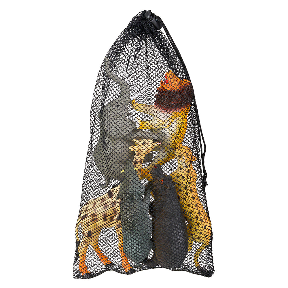 Safari Animal Assortment Mesh Bag Set