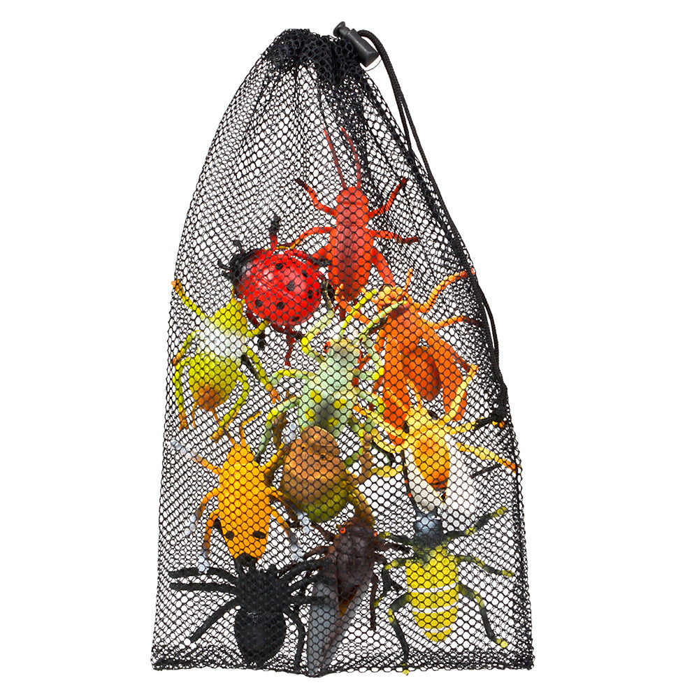 Insect Figures in Mesh Bag