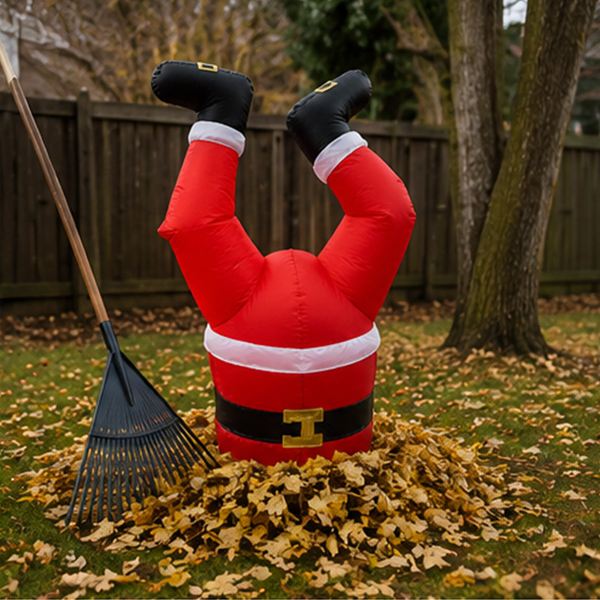 3.5FT Santa Legs Christmas Yard Decoration Prop