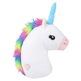 Rainbow Unicorn Head Plush (16 in)