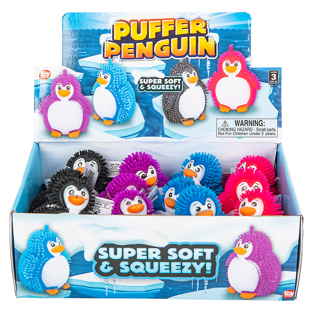 Puffer Penguin Squeeze Toy (1 DZ)