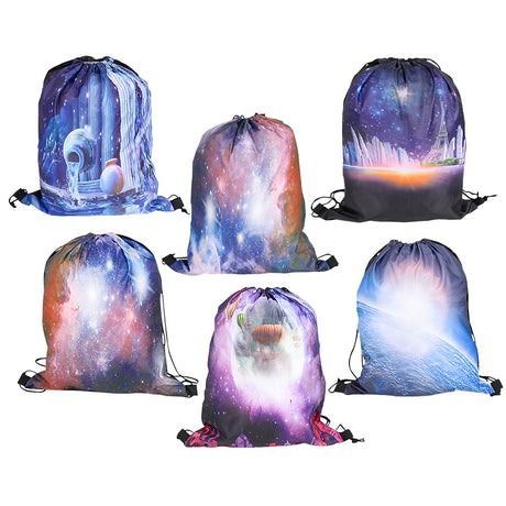 Galaxy Backpack 16" Drawstring Bag (1 DZ)