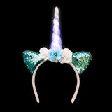 Light-Up Unicorn Flower Headband
