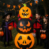 6FT Pumpkin Devil Halloween Decoration 3 Piece Set