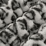 Luxe Cuddle Fabric Milan Clouded Leo Silver