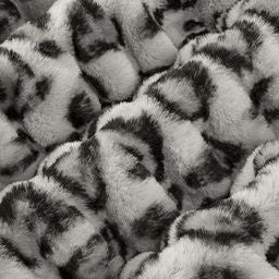 Luxe Cuddle Fabric Milan Clouded Leo Silver