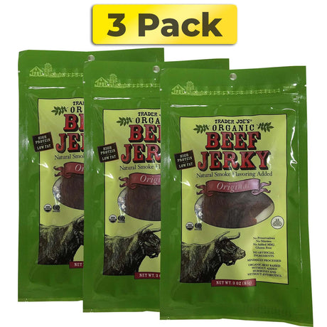 Trader Joe's Organic Beef Jerky Original with Natural Smoke Flavoring Added