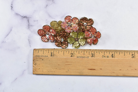 Beaded Floral Applique