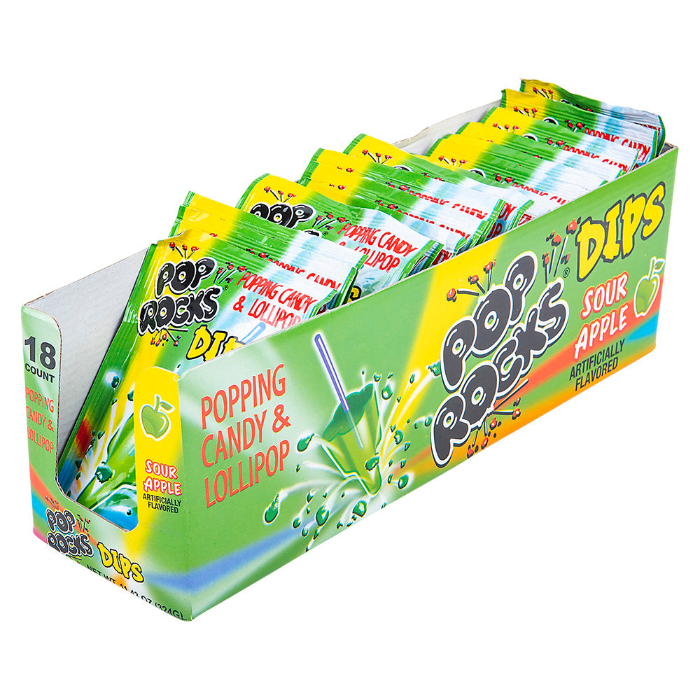 Pop Rocks Dips Sour Apple (1 Box)
