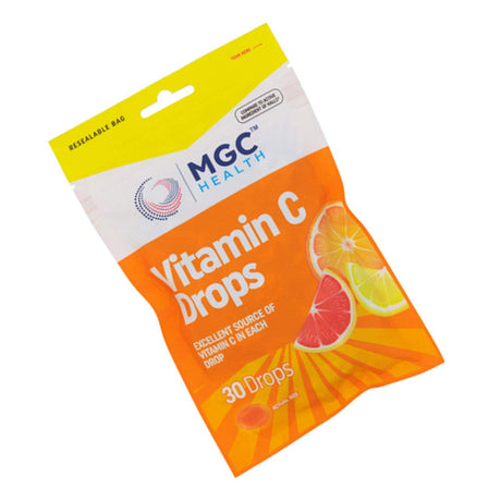 विटामिन सी कफ ड्रॉप्स 30ct एम.जी.सी. हेल्थ लोजेंजेस