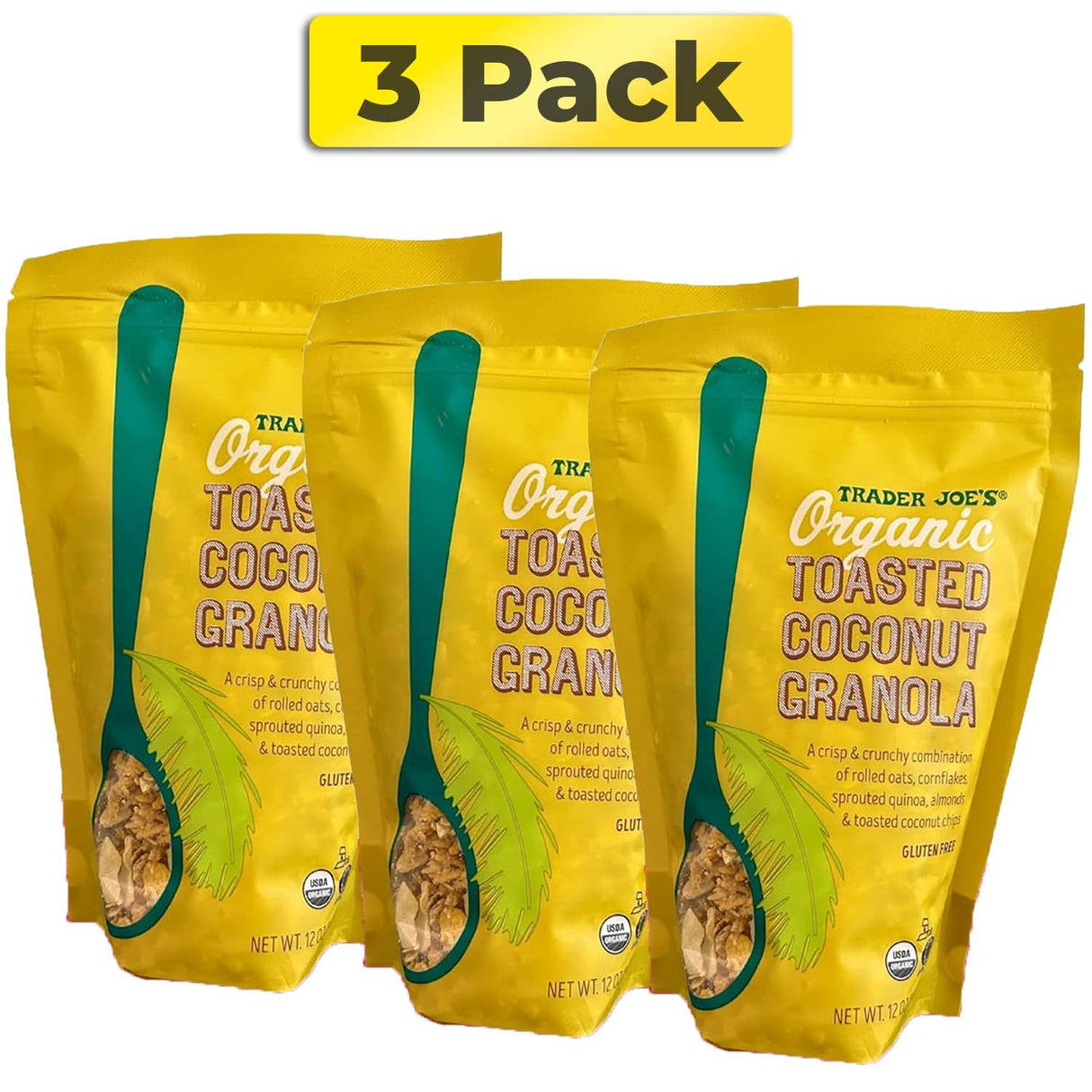 Trader Joe’s Organic Toasted Coconut Granola, 12 OZ