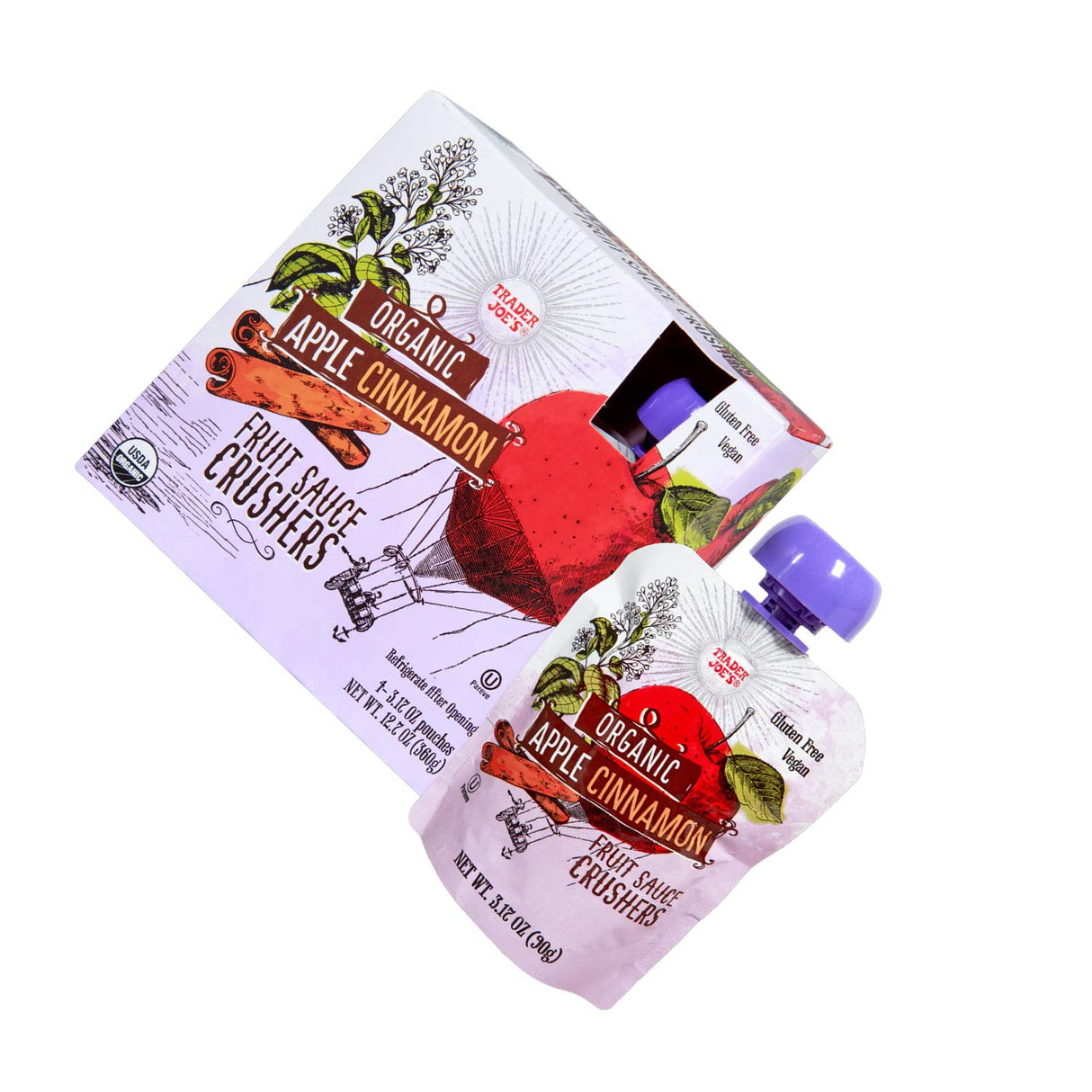 Organic Apple Cinnamon Fruit Sauce Crushers 12.7 oz