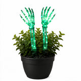 Green Light Ghost Hands Halloween Decor 1 Pair Set