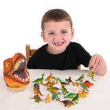 Dinosaur Set With T-Rex Head Case (24 PC)