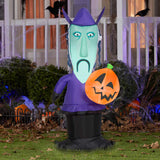 4 Feets Gemmy Disney The Nightmare Before Christmas Shock Jack Skellington Jack-o-Lantern Inflatable Lighted Yard Stake