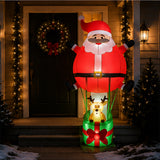 8FT Santa Claus Hot Air Balloon Christmas Decoration
