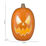 1.5-ft Pre Lit Halloween Jack O Lantern Pumpkin Decor with Flickering LED Light