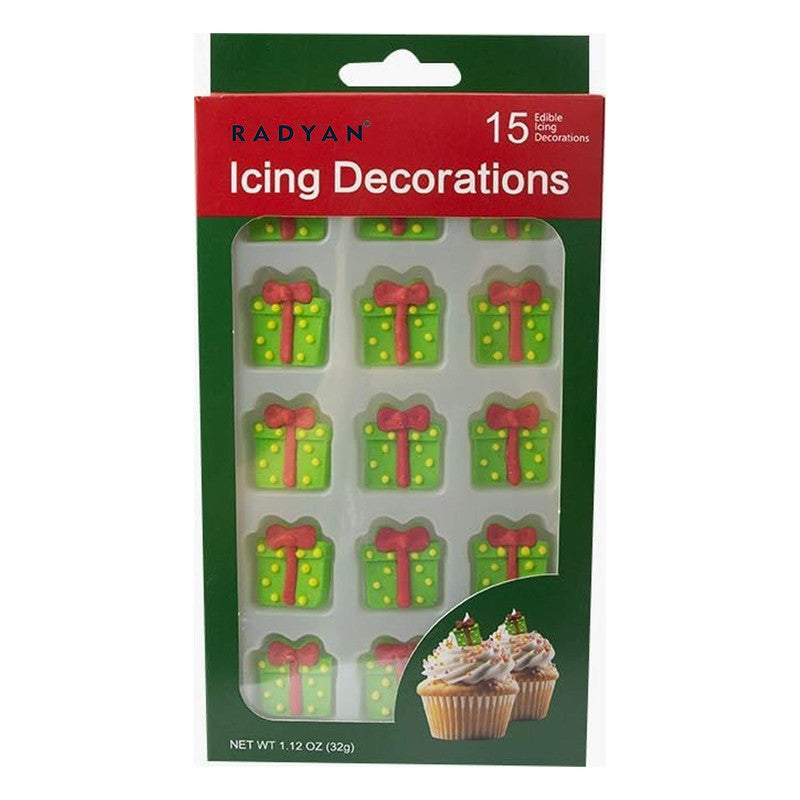 Christmas Edible Cake Decorations Candy Cupcake Topper