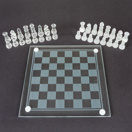 Glass Chess Set 7.5"