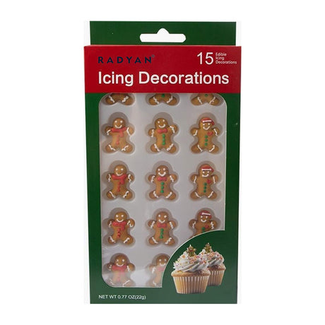 Christmas Edible Cake Decorations Candy Cupcake Topper