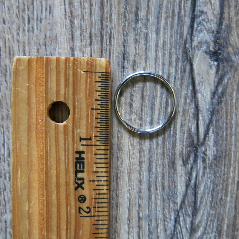 3/4 Inch Silver Bra Ring