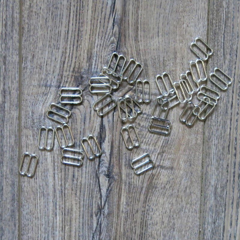 3/4 Inch Silver Bra Slide