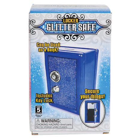 Glitter Locker Safe Bank 7"