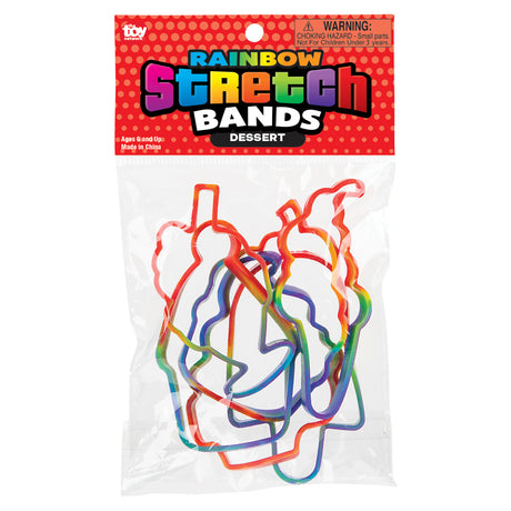 Dessert Rainbow Silicone Stretch Bands (1 CNS)