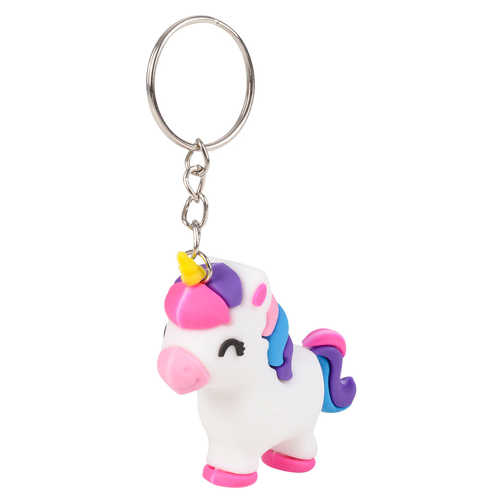 Unicorn Keychains 2.25" (24 Pc Poly Bag)