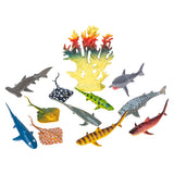 Shark and Ray Mesh Bag Play Set (12 Pc)
