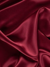 Stretch Satin Burgundy