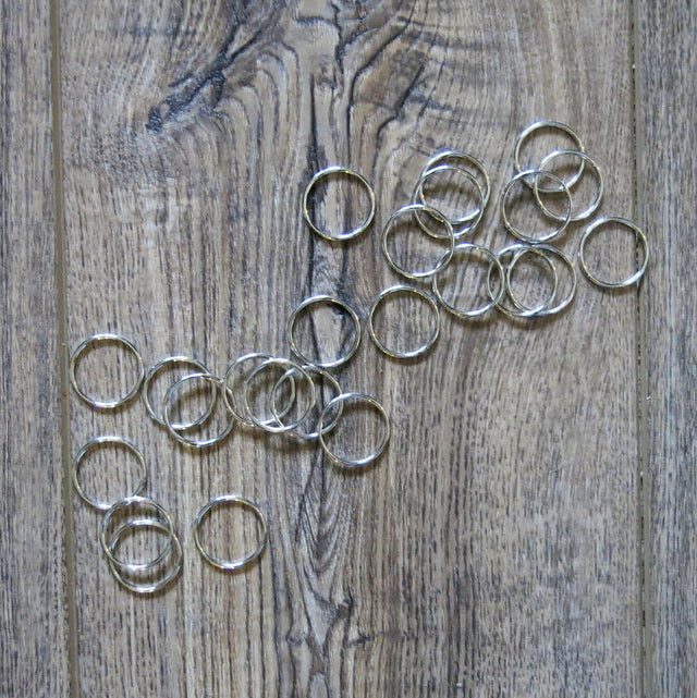 3/4 Inch Silver Bra Ring