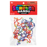 Unicorn Rainbow Silicone Stretch Bands (144 Pc Can)