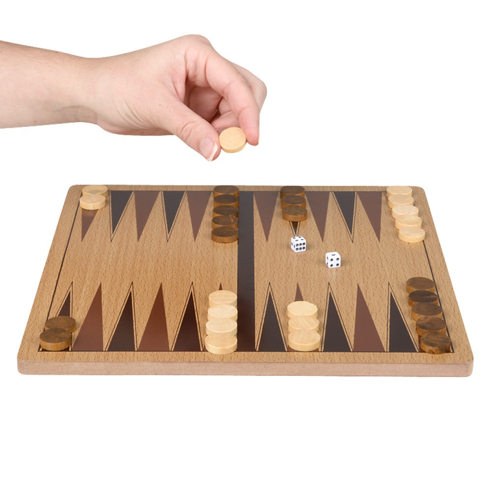 Wooden Backgammon 10" (1 Box)