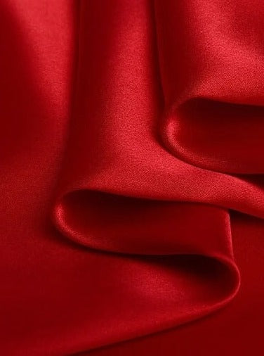 Stretch Silk Charmeuse Red
