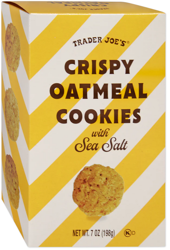 Crispy Oatmeal Cookies with Sea Salt 7 Oz