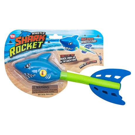 Shark Rocket Whistle Foam Toy