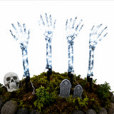 Cool White Light Ghost Hands Halloween Decor 2 Pair Set
