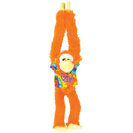 Hanging Ape Plush With Tie-Dye Shirt Ape Plush