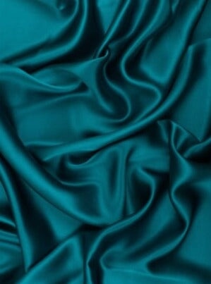 Stretch Satin Teal Green
