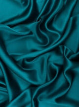 Stretch Satin Teal Green