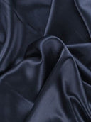 Navy Stretch Silk Satin