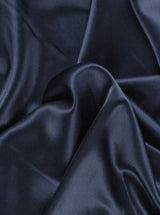 Navy Stretch Silk Satin