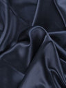 Navy Stretch Silk Satin