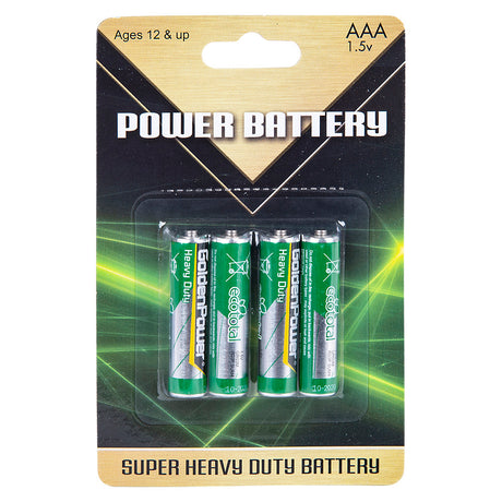 AAA Batteries (4 PC Blister Card)