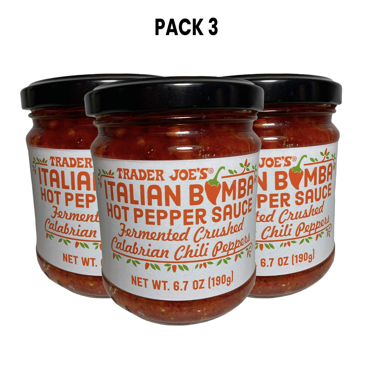 Italian Bomba Hot Pepper Sauce 6.7 oz