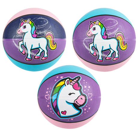 Rainbow Unicorn Basketball 9.5"
